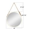 Bathroom LED Mirror 32 Inch Round Bathroom Mirror with Lights Smart 3 Lights Dimmable Illuminated Bathroom Mirror Wall Mounted Large LED Mirror Anti-F