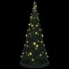 Pop-up String Artificial Christmas Tree with LED Green 7 ft