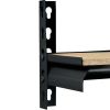 48 in. W x 24 in. D x 72 in. H 5-Shelf Steel Shelving Unit; Black