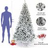 7.5ft 1500t Hinged Flocked Christmas tree foldable metal stand