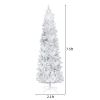 FCH 7.5ft Flocking Tied Light Christmas Tree RT