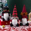 3Pcs Christmas Tree Topper,  Christmas Decorations Holiday Home D�cor with Plaid Hat