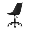 Home Office Desk Chair Computer Chair Fashion Ergonomic Task Working Chair with Wheels Height Adjustable Swivel PU Leather