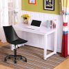 Home Office Desk Chair Computer Chair Fashion Ergonomic Task Working Chair with Wheels Height Adjustable Swivel PU Leather