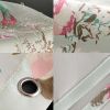 Flower and Bird Shower Curtain Waterproof Bathroom Curtain, 180x180 cm