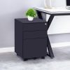 3 Drawer Mobile File Cabinet with Lock Steel File Cabinet for Legal/Letter/A4/F4 Size; Fully Assembled Include Wheels; Home/ Office Design