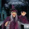 71in Life Size Hanging Witch Talking Halloween Everyday Decoration