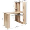 2 in 1 computer desk/ L-shape Desktop with shelves