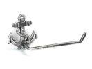 Antique Silver Cast Iron Anchor Toilet Paper Holder 10""