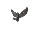 Cast Iron Flying Eagle Decorative Metal Talons Wall Hooks 6""