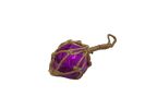 Purple Japanese Glass Ball Fishing Float Decorative Christmas Ornament 2""