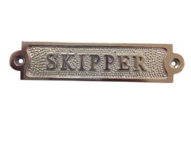 Chrome Skipper Sign 6""