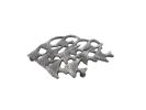 Rustic Silver Cast Iron School of Fish Kitchen Trivet 6.5""