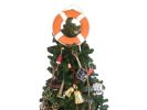 Orange Lifering with White Bands Christmas Tree Topper Decoration