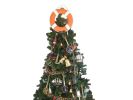 Orange Lifering with White Bands Christmas Tree Topper Decoration