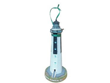 Cape Romain Lighthouse Christmas Ornament 9""