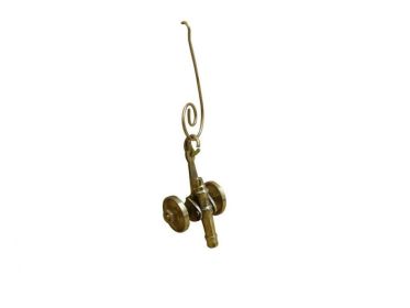 Solid Brass Cannon Christmas Ornament 4""