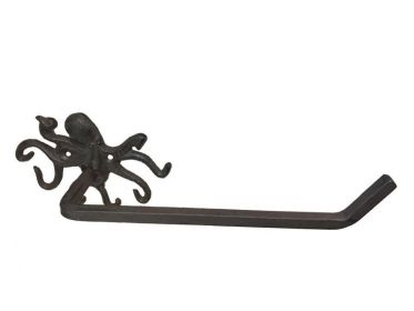 Cast Iron Octopus Hand Towel Holder 11""