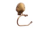 Antique Brass Seashell Toilet Paper Holder 10""