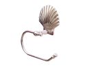 Chrome Seashell Toilet Paper Holder 10""