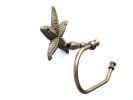 Antique Brass Starfish Toilet Paper Holder 10""