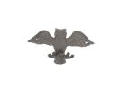 Cast Iron Flying Owl Decorative Metal Talons Wall Hooks 6""