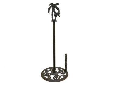 Cast Iron Palm Tree Paper Towel Holder 17""