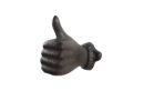 Cast Iron Thumbs Up Decorative Metal Wall Hook 3""