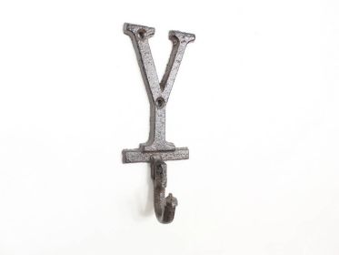 Cast Iron Letter Y Alphabet Wall Hook 6""