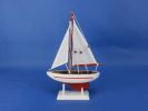 Wooden Ranger Model Sailboat Christmas Ornament 9""