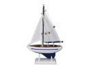 Wooden Enterprise Model Sailboat Christmas Ornament 9""