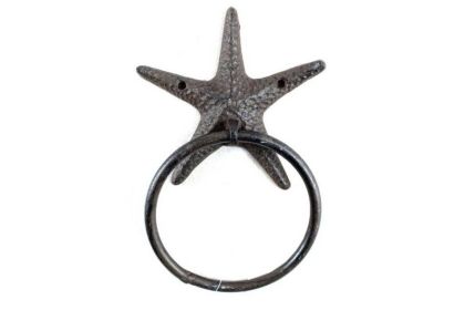 Cast Iron Starfish Towel Holder 8.5""