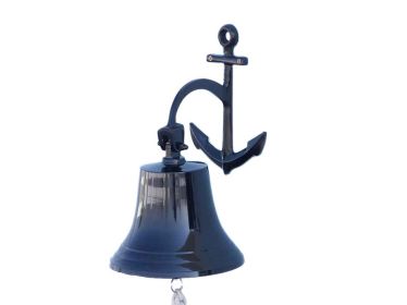 Oil Rubbed Bronze Hanging Anchor Bell 12""