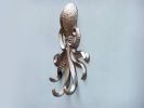 Silver Finish Wall Mounted Octopus Hooks 7""