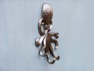 Silver Finish Wall Mounted Octopus Hooks 7""