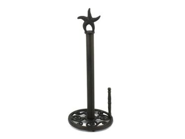 Cast Iron Starfish Paper Towel Holder 15""