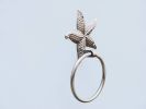 Silver Finish Starfish Towel Holder 9&quot;