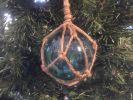 Light Blue Japanese Glass Ball Fishing Float Decoration Christmas Ornament 3""