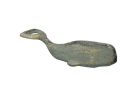 Antique Seaworn Bronze Cast Iron Whale Bottle Opener 7""