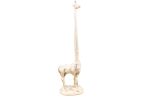 Whitewashed Cast Iron Giraffe Extra Toilet Paper Stand 19&quot;