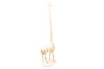 Whitewashed Cast Iron Giraffe Extra Toilet Paper Stand 19&quot;