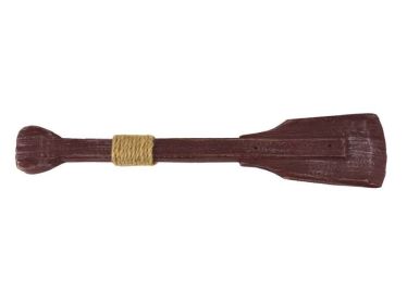 Wooden Rustic Hampshire Decorative Squared Boat Oar With Hooks 12""