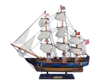 Wooden HMS Endeavour Tall Model Ship 20""