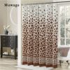 Muwago Shower Curtain With Giraffe Pattern Blackout Waterproof And Mildew Resistant Bathing Cover Aesthetic Bathroom Accessories