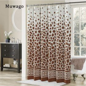 Muwago Shower Curtain With Giraffe Pattern Blackout Waterproof And Mildew Resistant Bathing Cover Aesthetic Bathroom Accessories (size: W72"*H78")