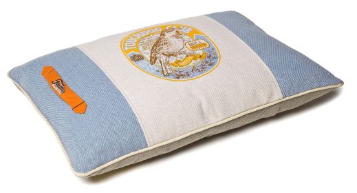 Touchdog Original Classical Denim Insertable Pillow Dog Bed (size: large)