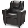 Children PU Leather Recliner Chair with Front Footrest