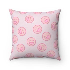 Smiley Face Logo Cushion Home Decoration Accents - 4 Sizes (size: 14" X 14")