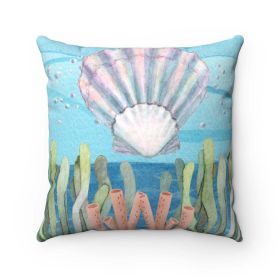 Seashell Design Cushion Home Decoration Accents - 4 Sizes (size: 14" X 14")