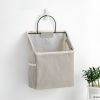 Simple Trendy Hanging Storage Bag; Double Side Pockets Organizer For Bedroom; Bathroom